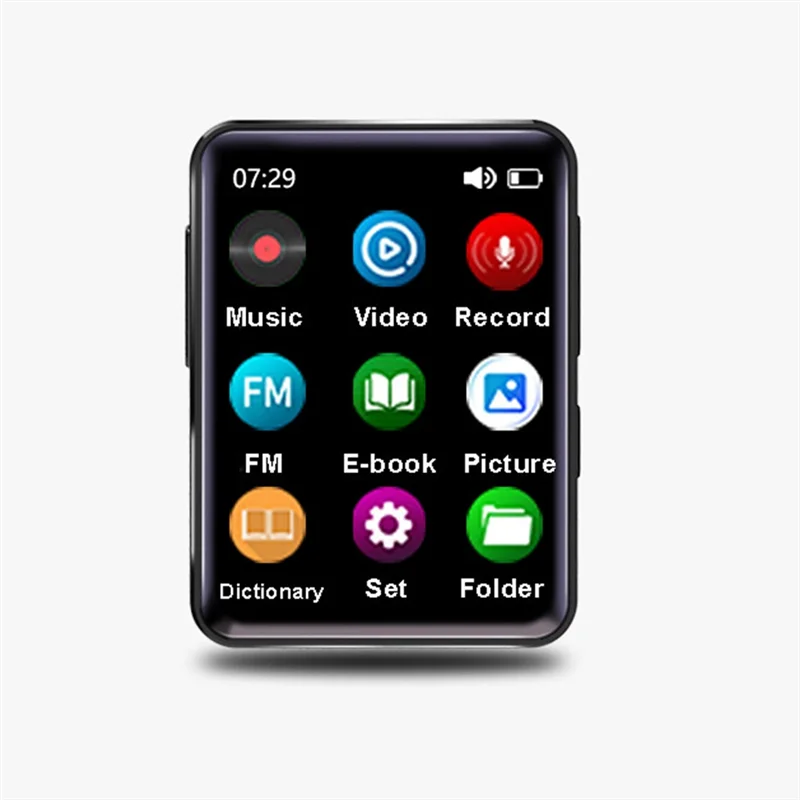 JABS-MP3 Player Mp4 Player 2025 New Mini Portable FM/Speaker/E-Book/Recorder Students