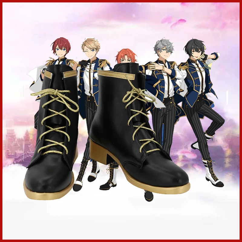 Anime Virtuelle YouTuber Vtuber FUSIONIC STERNE Cosplay Stiefel Schuhe Männlichen Cosplay PU Stiefel Halloween Cosplay Prop Nach Maß