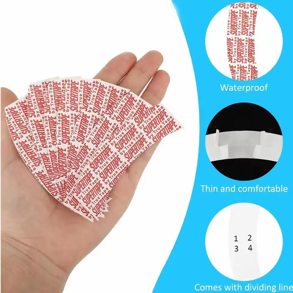 Wholesale 36pcs/72pcs/108pcs Waterproof Supertape Hair Tape Double Side Adhesive Super Tape For Lace Wig Toupee Replacement image 4