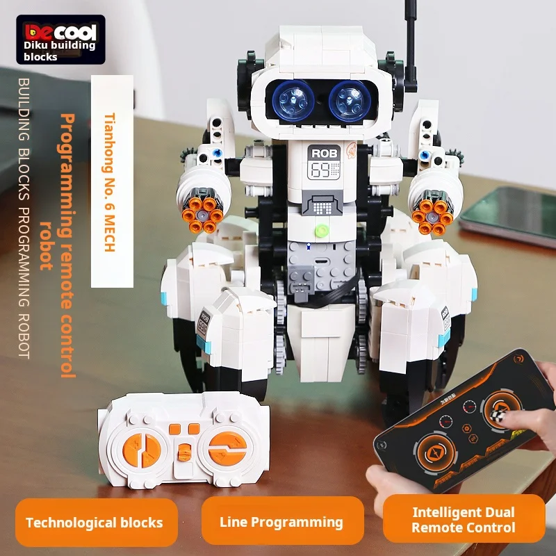 

The Electric Programming Robot Building Block Toys Decool 3902 816Pcs High Tech Alpha Educational Assembly Toy Christmas Gifts