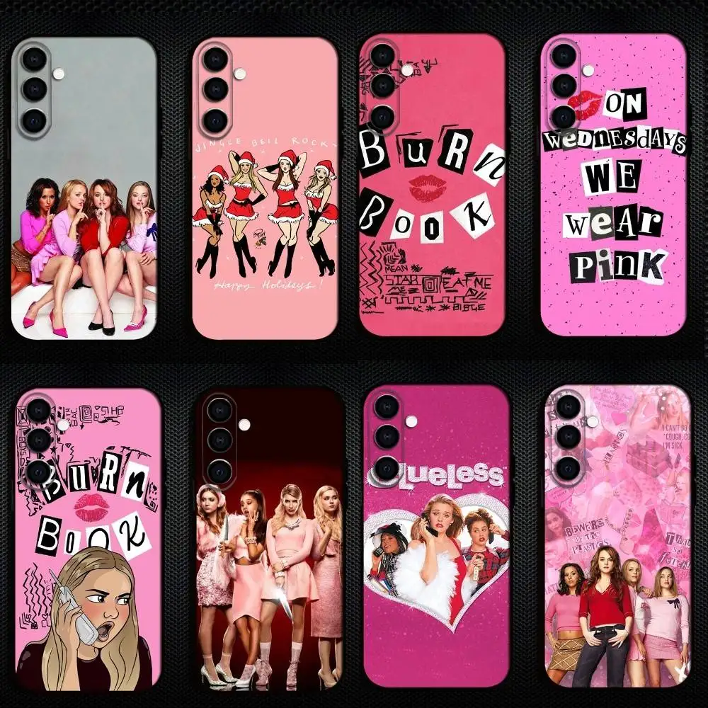 

Burn Books Mean Girls Phone Case For Samsung Galaxy A73,A72,A71,A70,A53,A52,A51,Others Soft Black Shell