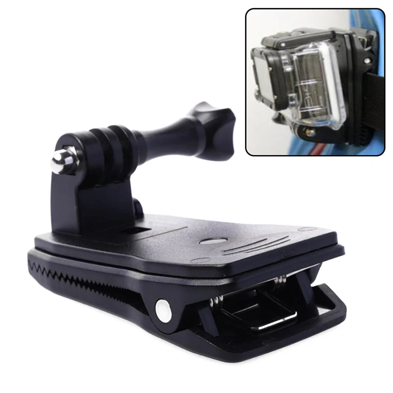 1 Set Voor Held 12 Action Camera Diy Accessoires Rugzak Riem Clip 360 Graden Rotatie Hoed Riem Klem Mount