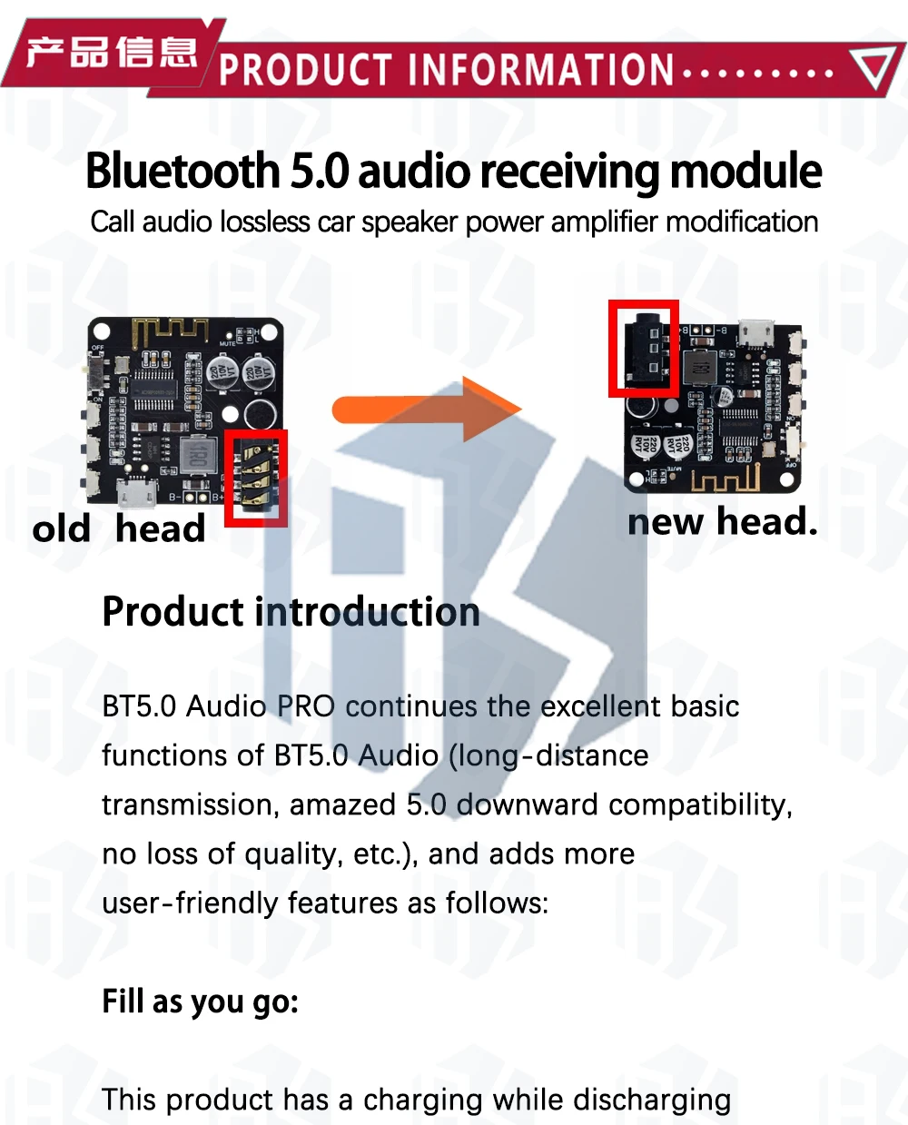 Mini Bluetooth 5.0/4,1 MP3-Decoder-Board Audio-Empfänger MP3 verlustfreier Player drahtloses Stereo-Musik verstärker modul – Detail 35