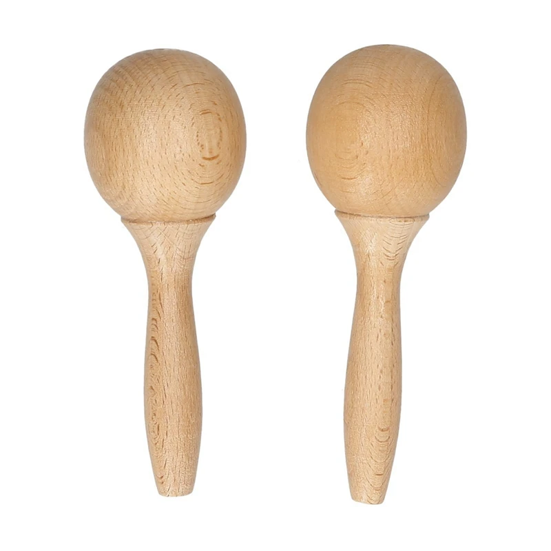 Beech Maraca, Percussion Instrument Wooden Maraca Pair Percussion Maraca For Musical Instrument 1 Pair Durable