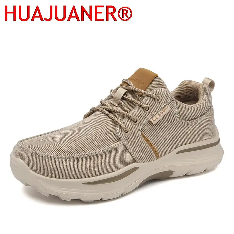 Trending Products Men's Canvas Casual Shoes Lace Up Sneaker for Men Fashion Thick-Soled Dad Shoes Platform Sneakers Big Size 48