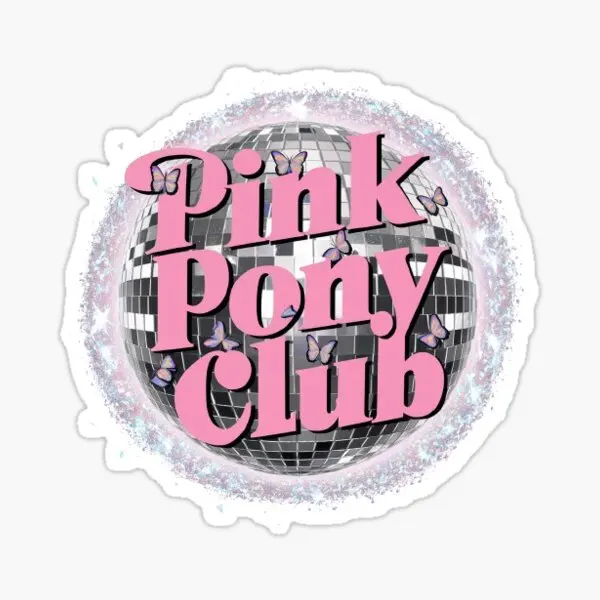 Chappell Roan Pink Pony Club  5PCS Stickers for Wall Room Car Home Anime Decor  Funny Kid Cartoon Cute Living Room Art Luggage