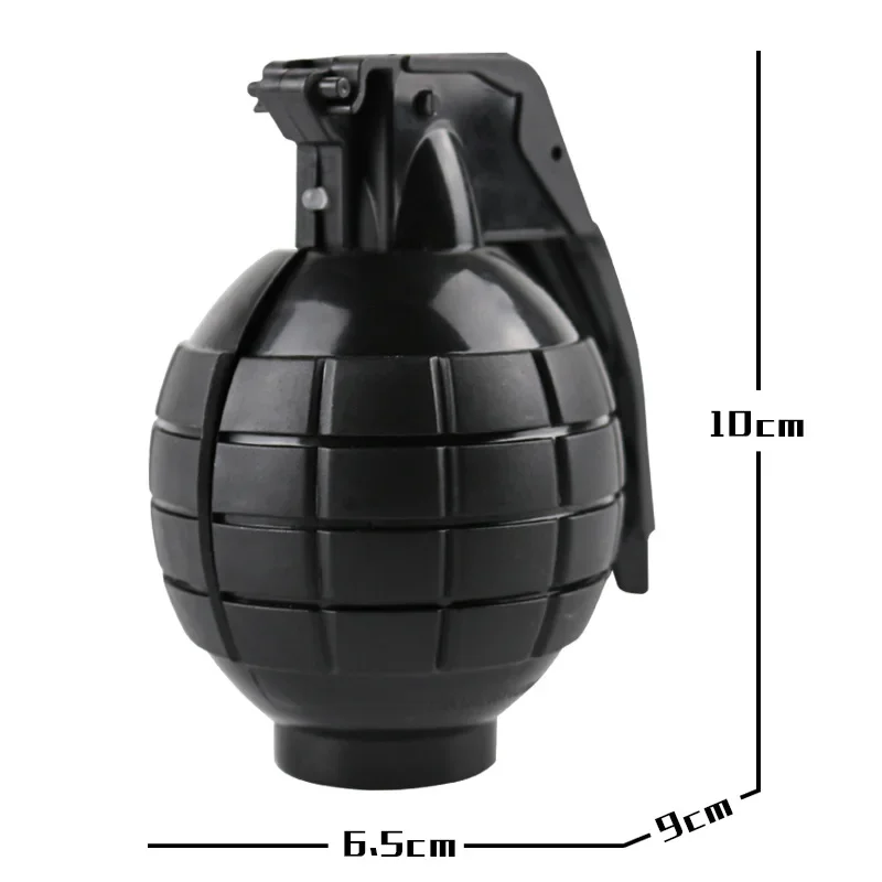 Grenade Prop Kids Outdoor Game Toy Plastic Model Cosplay Toy Grenade Simulation Sound Light Props Gift for Boy