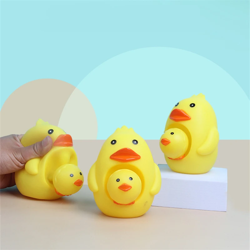 

Duck Voice Squeeze Anti-stress Toy Funny Cartoon Squeaky Stress Relief Fidget Toys For Kids Adults Parody Tricky Birthday Gift