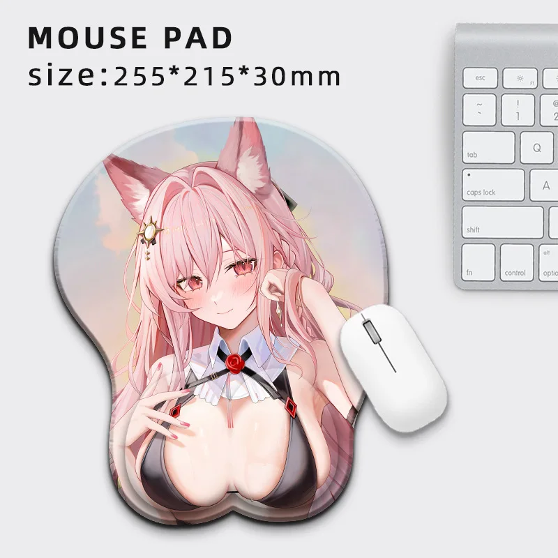Anime Wrist Rest Mouse Pad - Anime Style, Anti-Slip, Stain-Resistant, Soft & Comfortable Computer Wrist Support Cushion