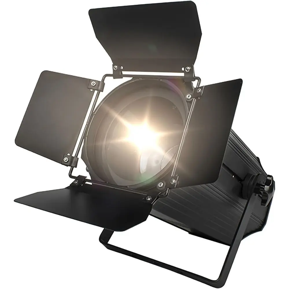 

SHEHDS LED Par Lights COB 200W Linear Zoom Spotlights Wash Lights with Barn Door Warm White(3000k) & Cool White(5700k) Stage Lig