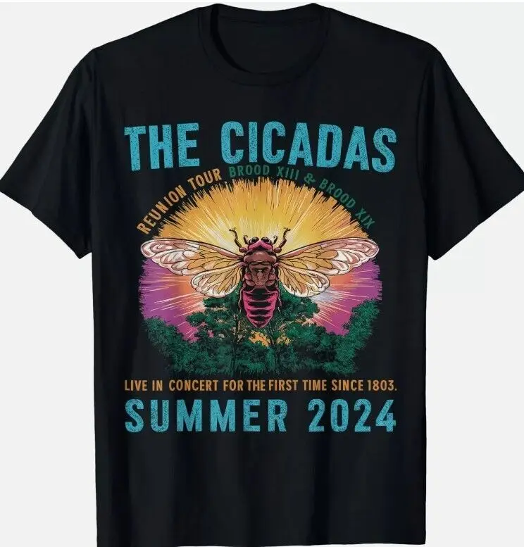 

Funny The Cicadas Reunion Tour Summer 2024 T-Shirt, hot.