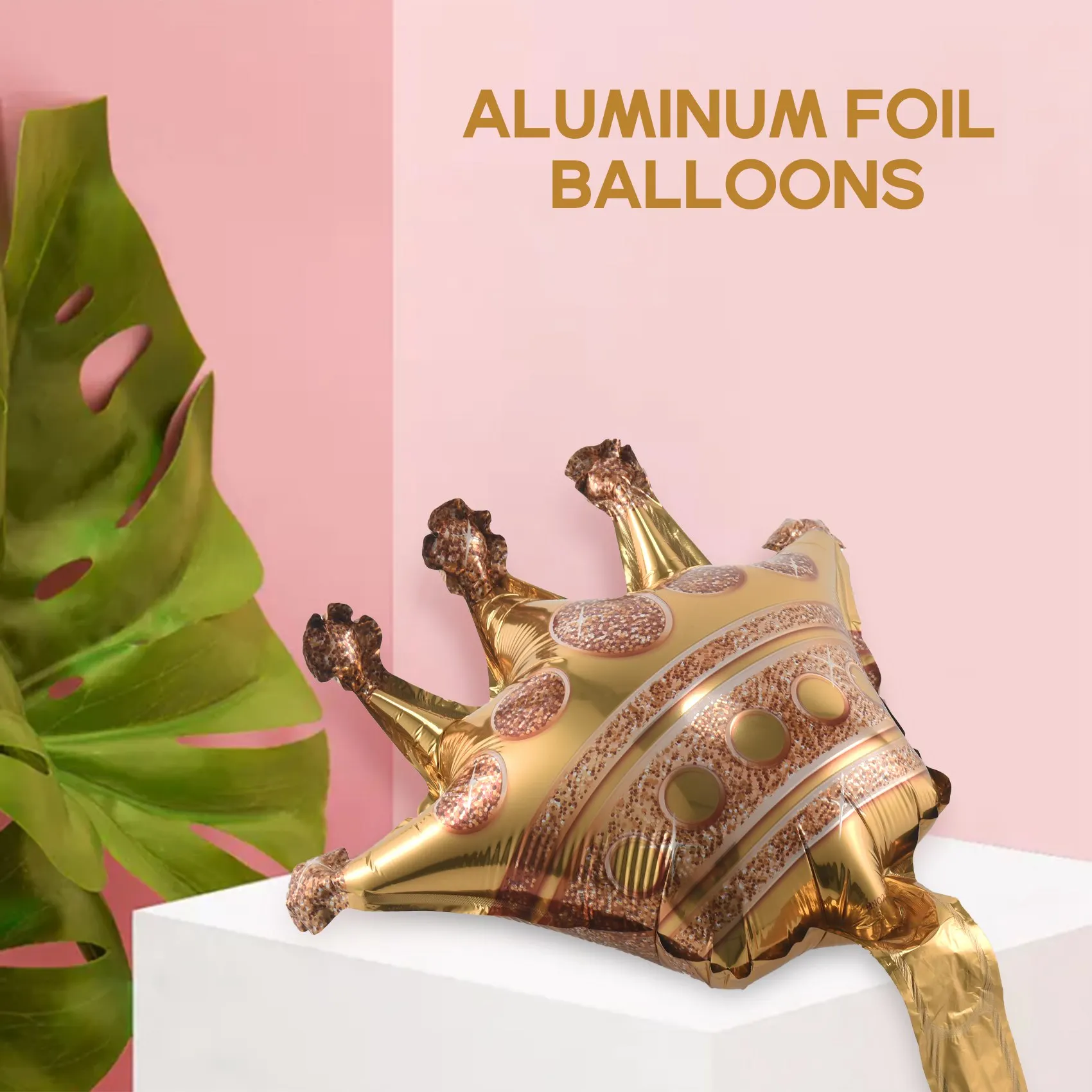 Ballons en forme de couronne, en feuille d'or, pour anniversaire, mariage, fête préChristophe, décorations, 4 go, 10 mini taille, 14 pièces