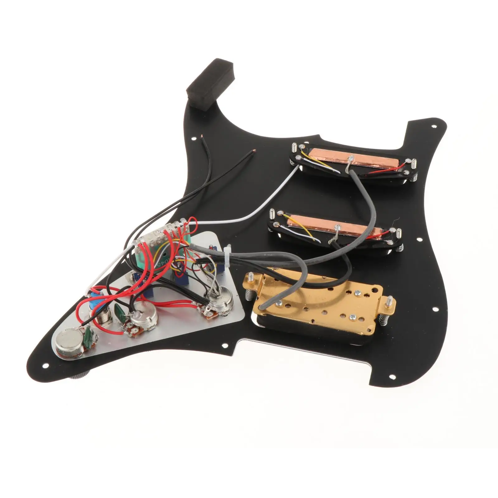 Prewired SSH Pickup Set Loaded Pickguard 11 Hole Electric Guitar Backplate ABS Electronic Components Single Coil Humbucker view 6