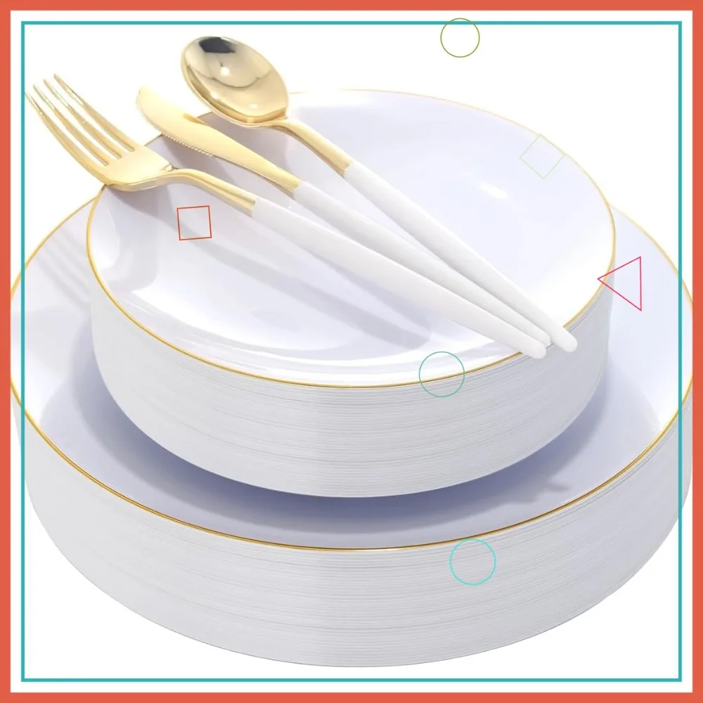 Gold Plastic Plates…