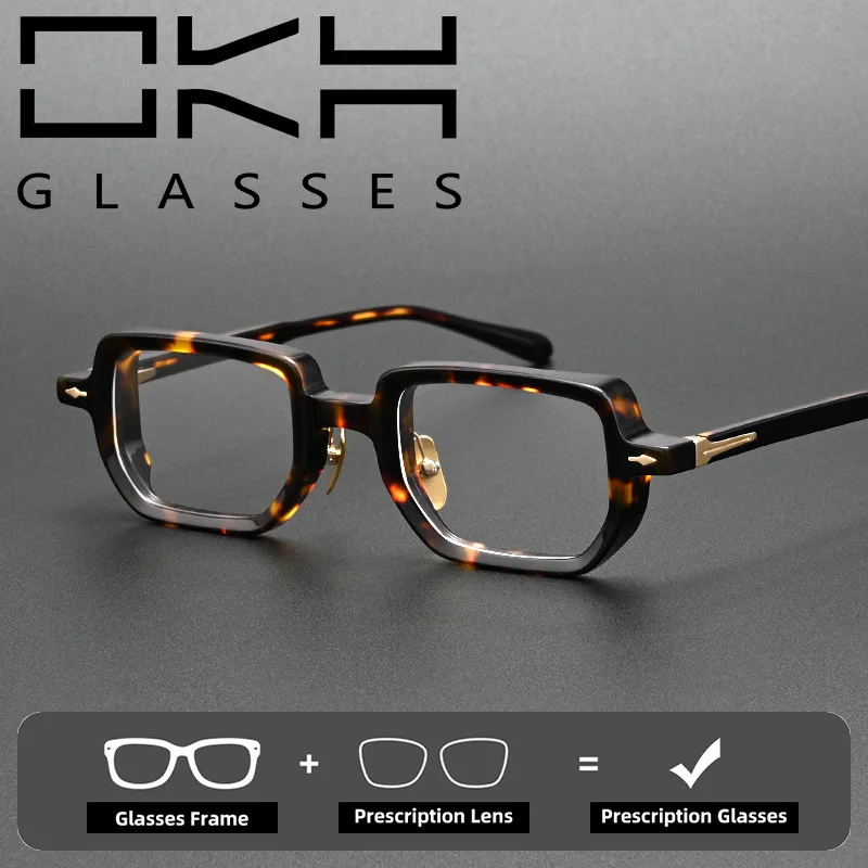 okh-thick-spliced-acetate-eyeglass-frame-unisex-eyewear-vintage-square-prescription-spectacles-for-men-women-daily-casual-wear