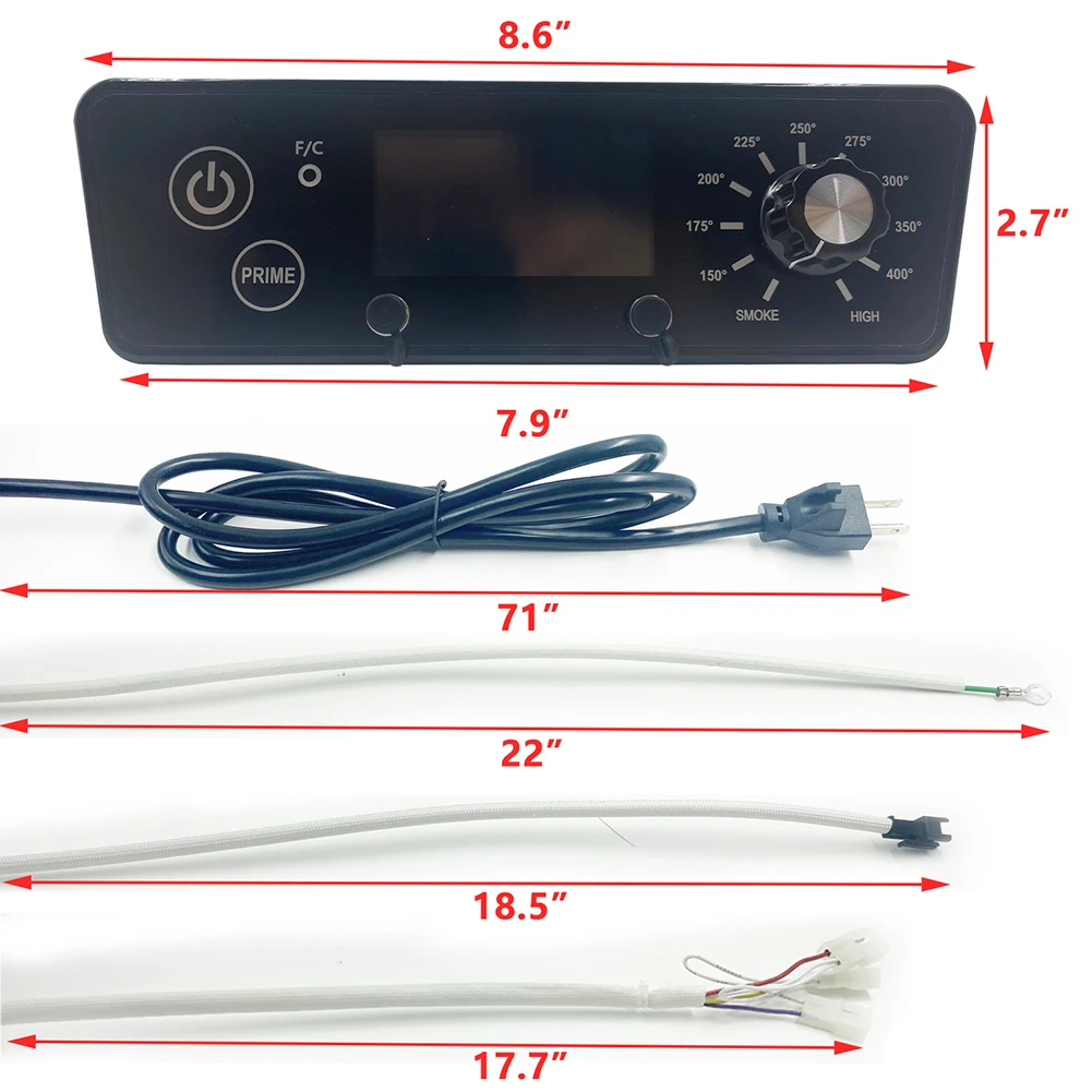 Digital Thermostat Controller Board Kit For PitBoss 3/5/ 7 Series Outdoor Pellet Oven Temperature Controller Board LCD Screen