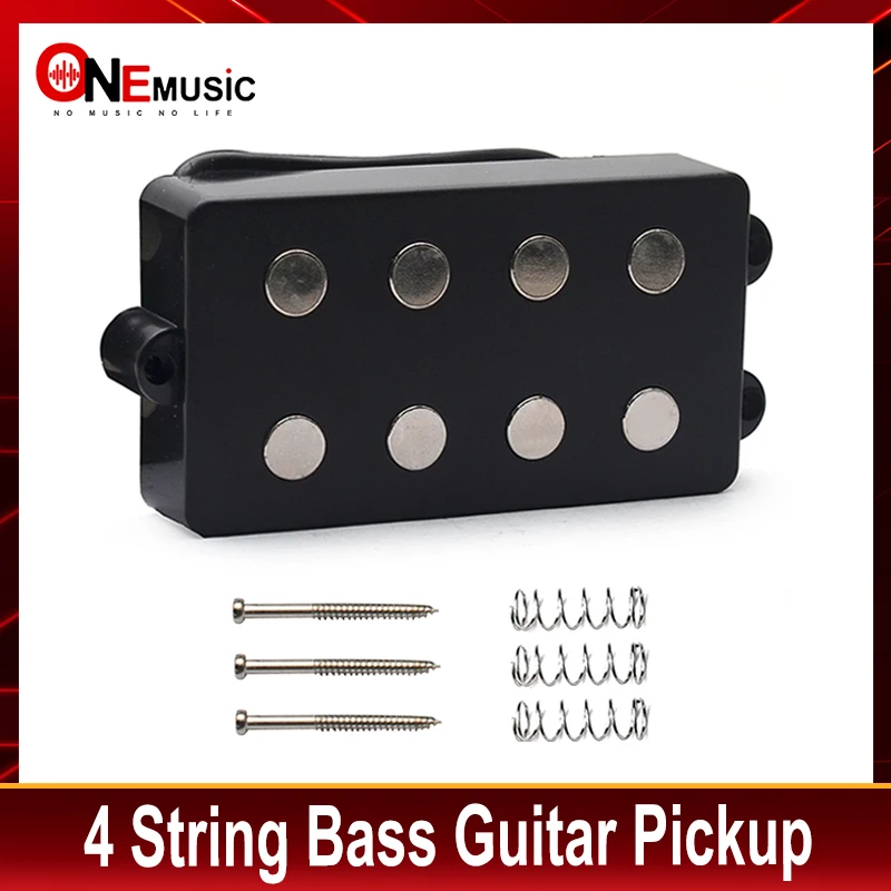 Open Bass Guitar Pickup 4 String Double Coil Humbucker Pickup Ceramic Magnet 57MM for Music Style Bass Guitar Accessories