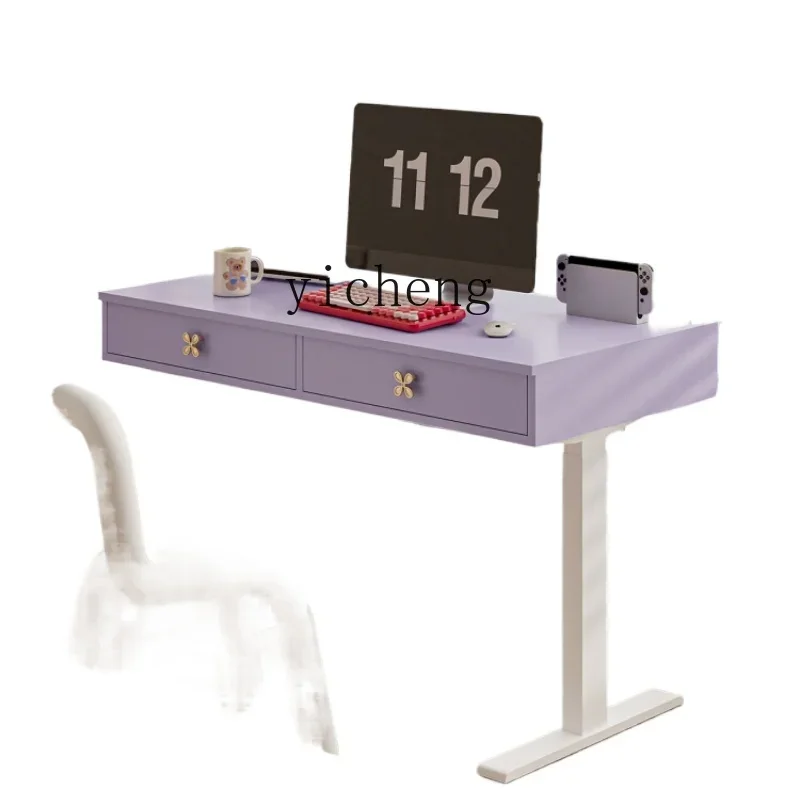 

electric lifting table can stand office study writing home computer desk