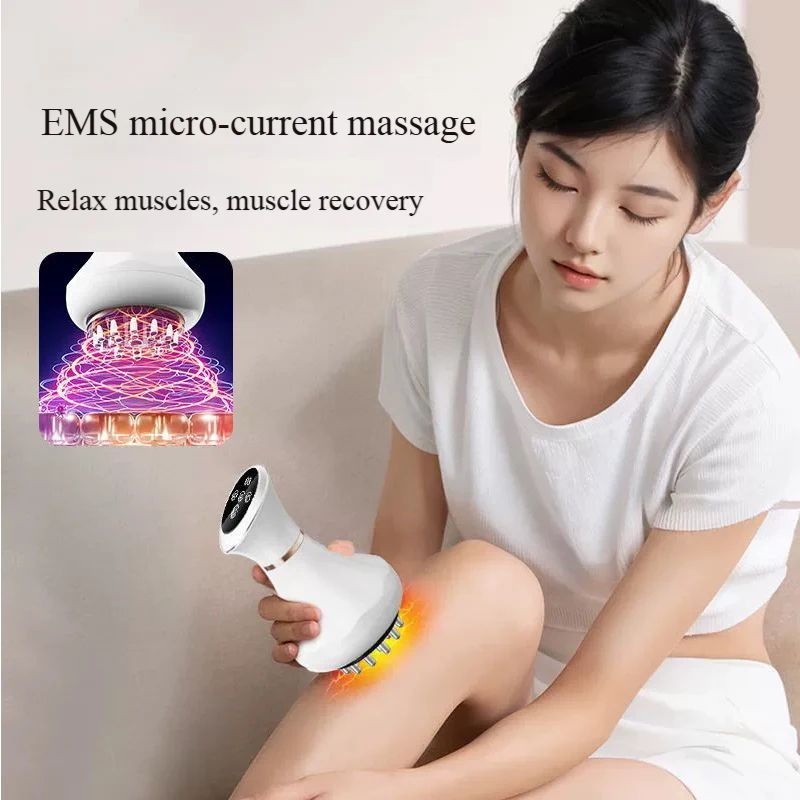 

Electric Meridian Scraping Brush, Red Light & Heat Therapy with Microcurrent, Automatic Vibration Gua Sha Tool
