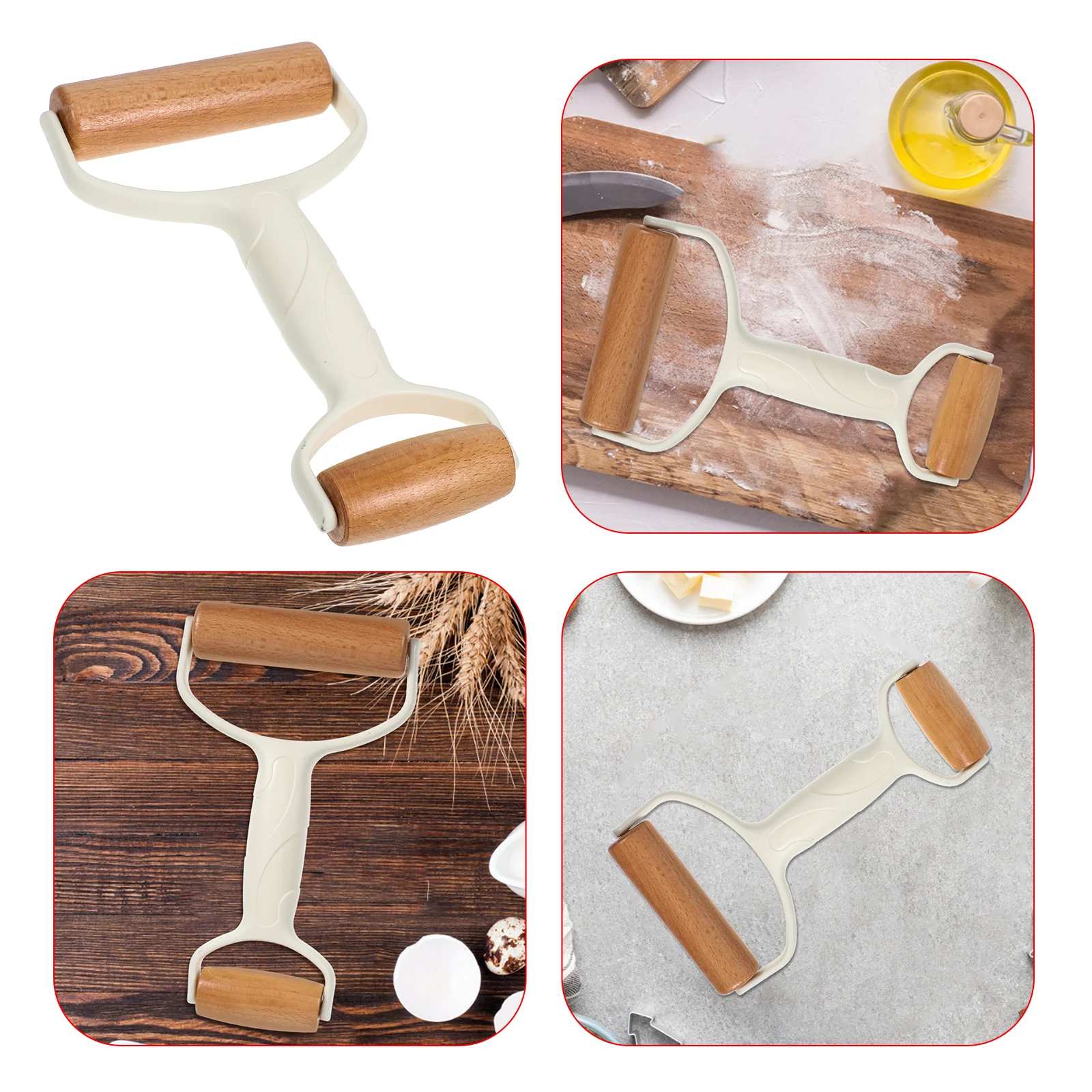 

Double Ended Rolling Pin Kitchen Dough Roller Pastry Pizza Wood Practical Baking Tool Gadgets COOKIE Roller Major Flexible