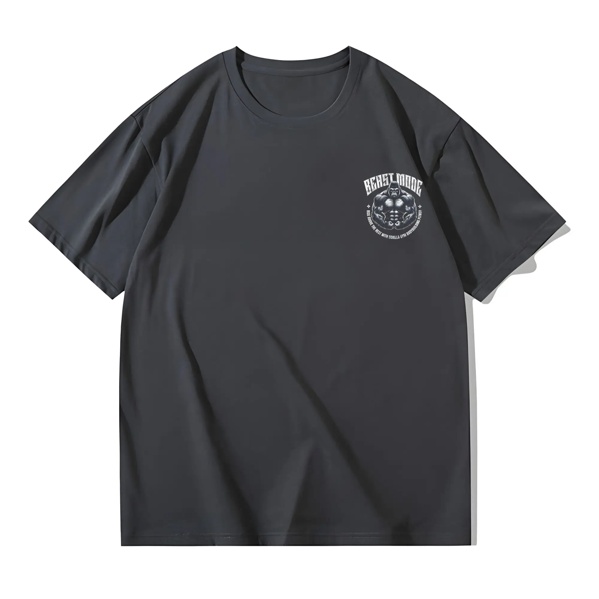 الغوريلا مطبوعة قصيرة الأكمام تي شيرت الرجال الصيف العصرية العلامة التجارية الرجال والنساء نفس نصف كم تي شيرت ملابس رياضية رداء علوي غير رسمي