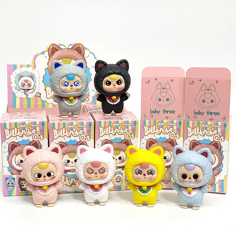 Baby Three Three Year Old Billionaire Cat Weng Series Handmade Doll Blind Box Trendy Play Pendant Cute Gift