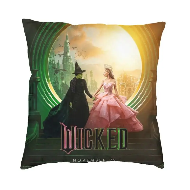 Custom Wickeds Musical Movie Nordic Throw Pillow Covers Bedroom Decoration Cushions for Sofa