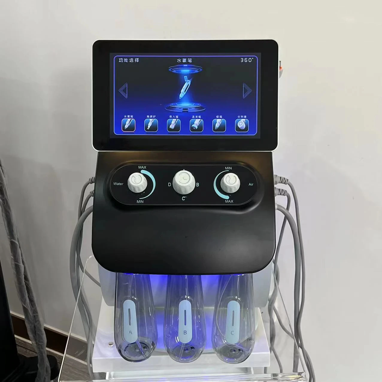 6 In 1 Hydradermabrasion Facial Machine Skin Care Hydra Face Cleaning Hydro Water Oxygen Jet Peel Machine