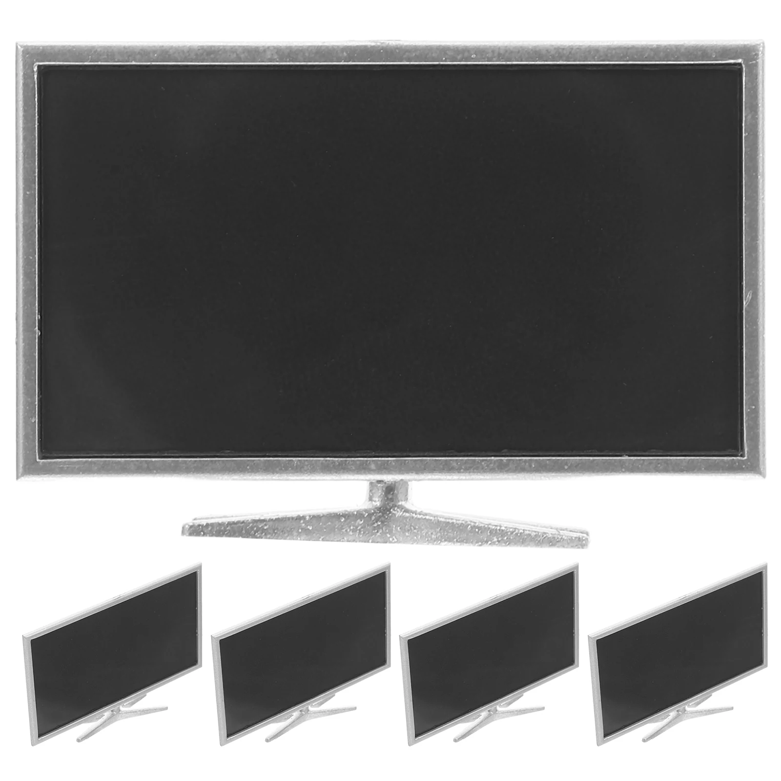 

5pcs Mini Dollhouse Lcd Realistic Miniature Screen For Dollhouse Decor Tiny Television Plastic Mini Monitor For Scene Layout