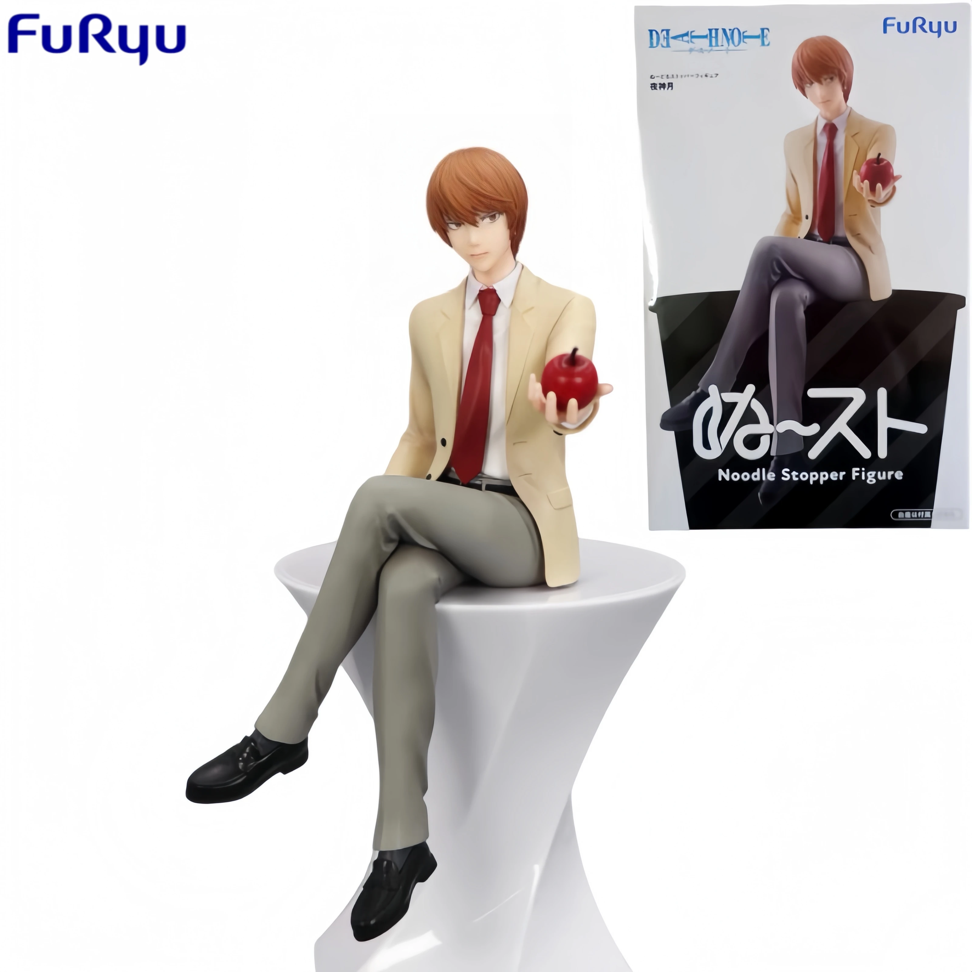 

Furyu Death Note Model Noodle Stopper 15cm Anime Figure Model Toy Yagami Light Abs Movable Figure Model Toys Gift