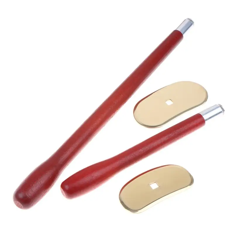 Thai-style Massage Scrub Pad Made Of Pure Copper, With A Long Handle; Easy To Use For Self-scrubbing The Back