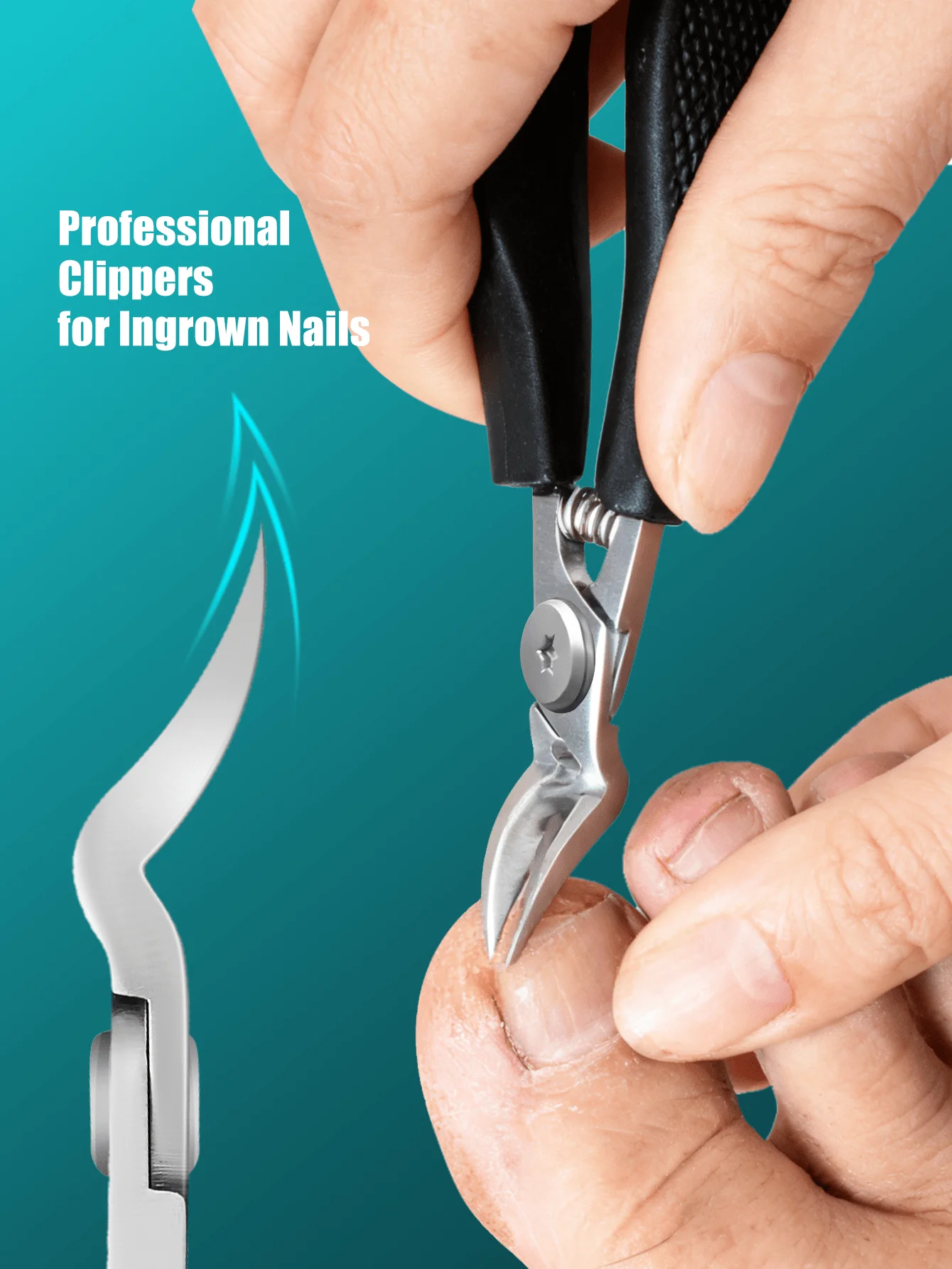 1pc Nail Clipper Specially Designed for Thick Ingrown Nails, Embedded Nail Care Tool for Adults and Seniors with Thick