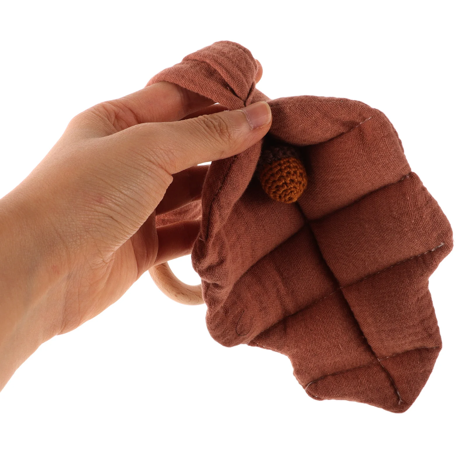 Colgante para cochecito de bebé en forma de hoja, adorno colgante móvil para cama infantil, colgante relajante para bebé, juguetes para la dentición, adornos para cochecito de niña