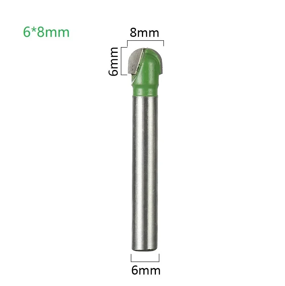 Ball Cutter Router Reliable 6mm Shank Ball Nose End Mill for CNC Milling Suitable for Plywood Long Service Life