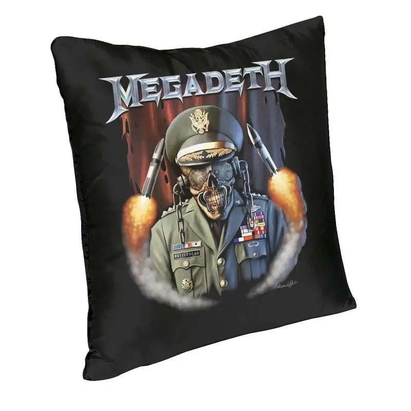 Megadeths Rock Band Cushion Covers Sofa Home Decorative Great Trash Metal Square Throw Pillow Cover 45x45cm