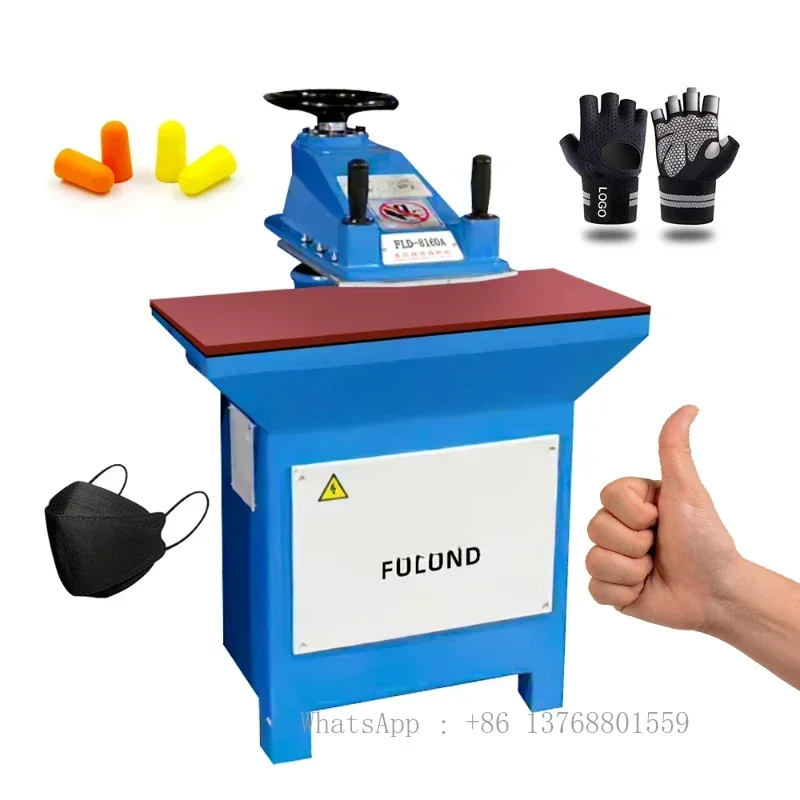 Manual Hand Operated Clicker Press Machine For FootwearHydraulic Swing Arm Type Die Cutting Press Shoe Making Machine