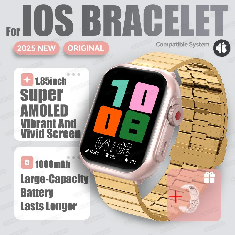2025Nieuw Voor XIAOMI IOS Horloge Ultra2 Smart Horloges Vrouwen 1000mAh 1.85 "AMOLED Full Touch Screen BT Call Dames mode Smartwatch