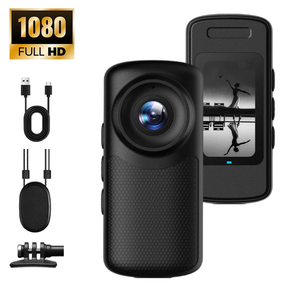 Versatile Portable Magnetic Thumb Action Camera Capture Every Moment Body Outdoor Mobile For-phone Black  Practical Parts