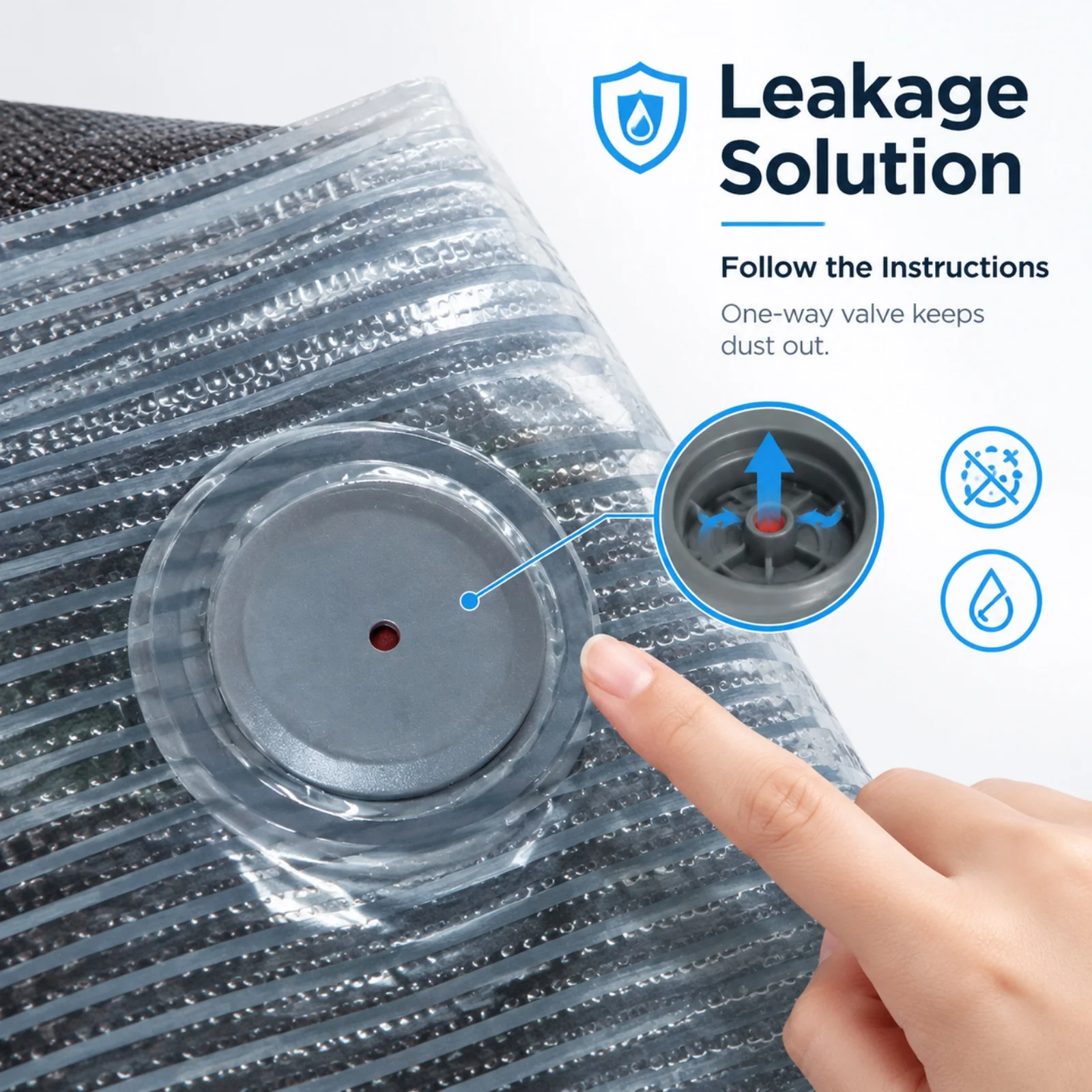 3.0 Upgraded Vacuum Storage Bag for 3D Filament·Thickened Material&New Leak-Proof Structure,Moisture Protection for PLA ABS PETG