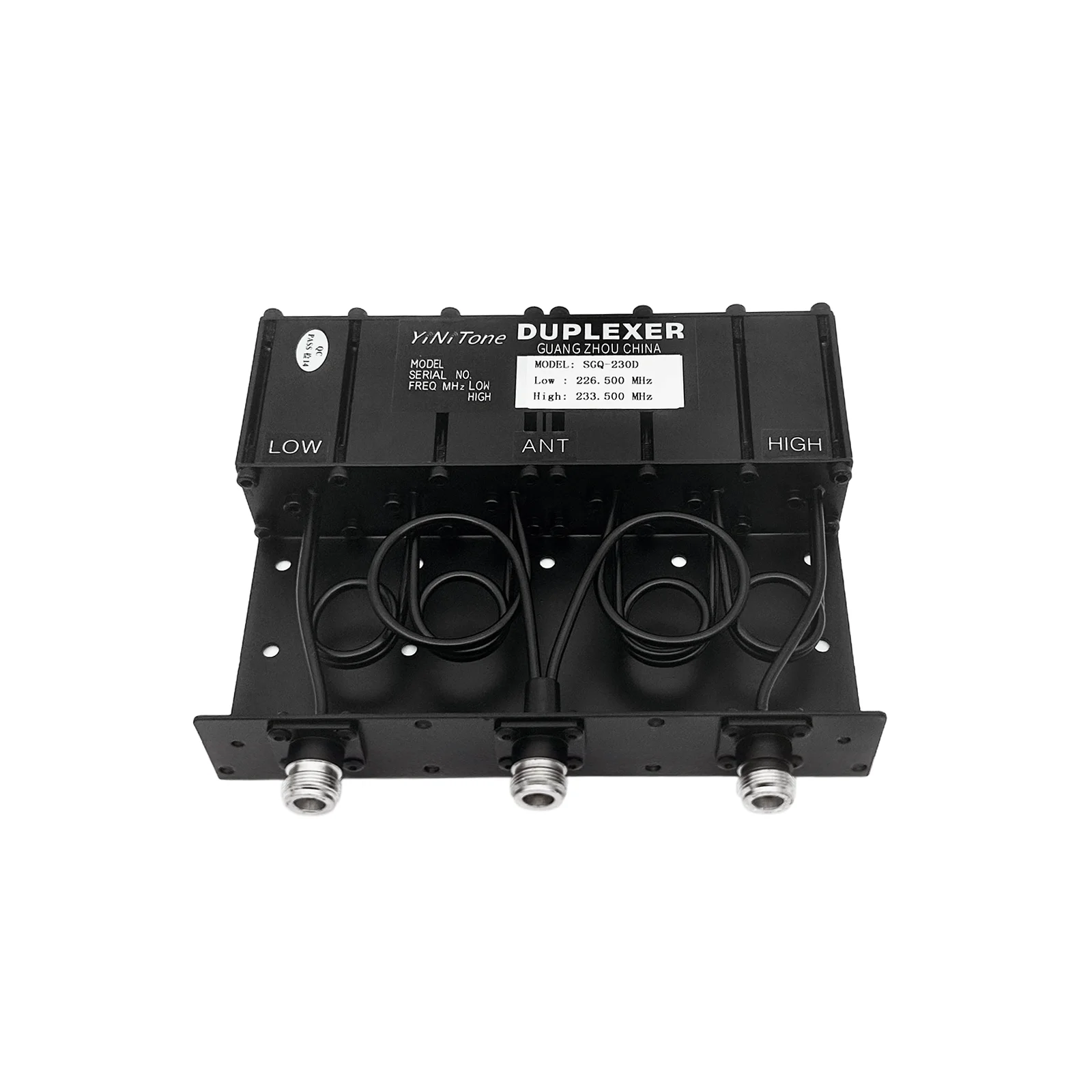 SGQ-230D 220-240Mhz 50W Customizable Frequency Portable Duplexer