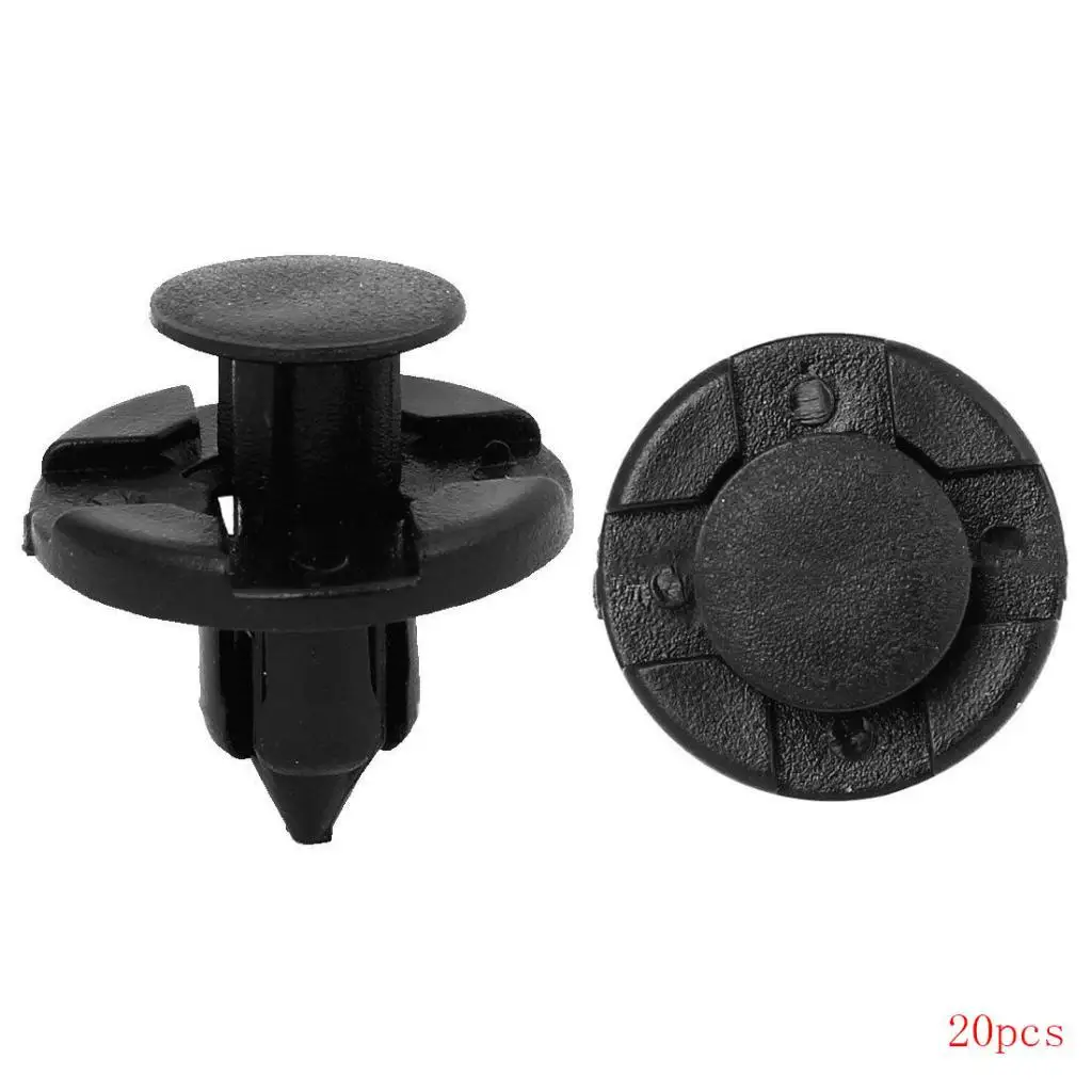 20pcs 8mm Hole Rivet Fastener Mud Flaps Bumper Clips for high quality Durable