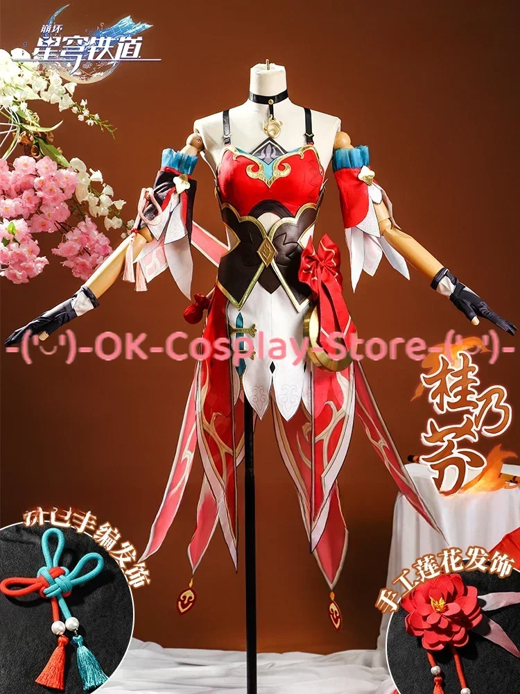 Disfraz de Cosplay de Guinaifen para niñas, peluca de juego Honkai Star Rail, vestido de uniforme, sombreros, accesorios de Gong, Xianzhou Sushang Luofu, Halloween