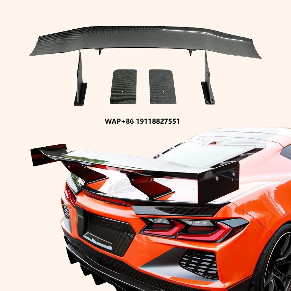 

For Corvette C8 2 Door 20-24 Carbon AP Style Rear Trunk GT Spoiler