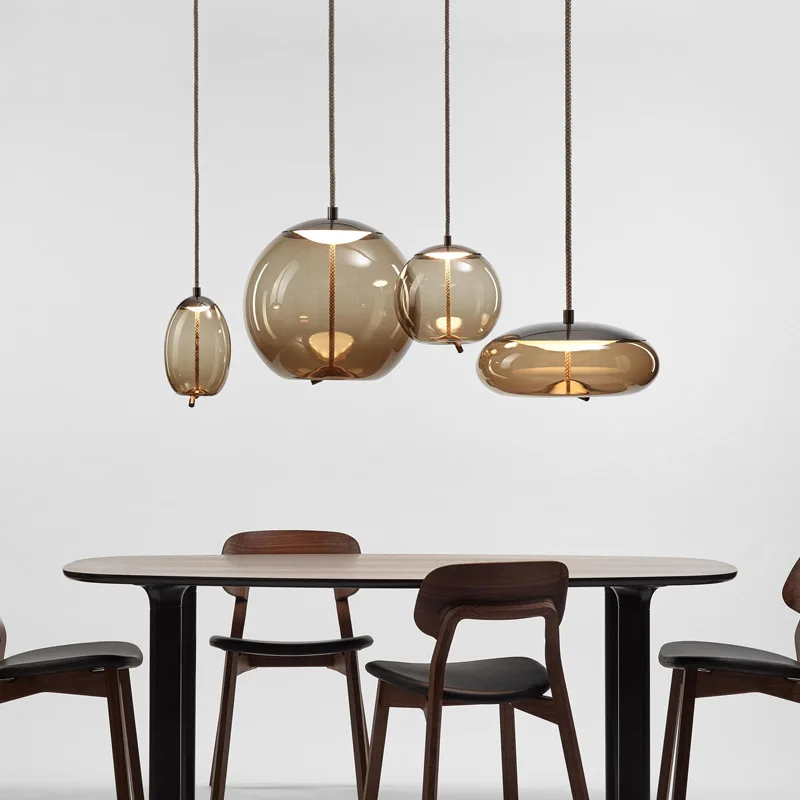 

Dining room chandelier modern simple Nordic chandelier living room bar industrial style