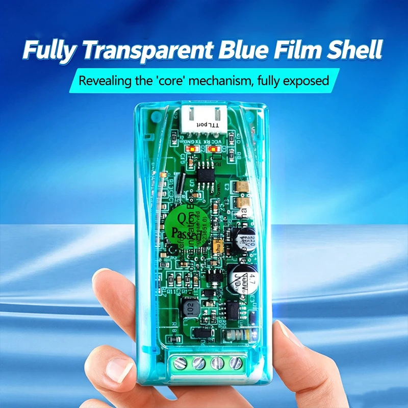PZEM‑004T AC Communication Box Module TTL Serial Port Power Energy Meter Monitor Module With Transparent Housing