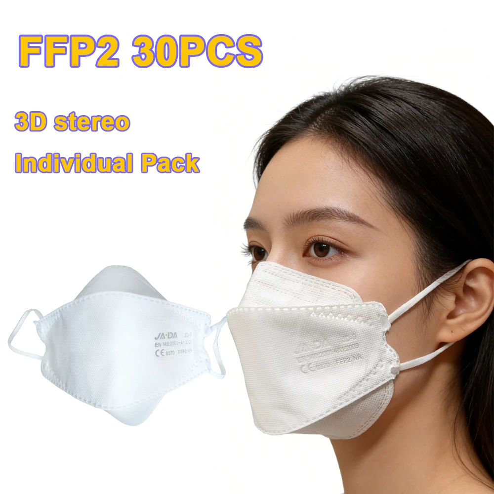 Fish shaped FFP2 mask EU CE certified EN149 independent packaging box fish mouth respirator