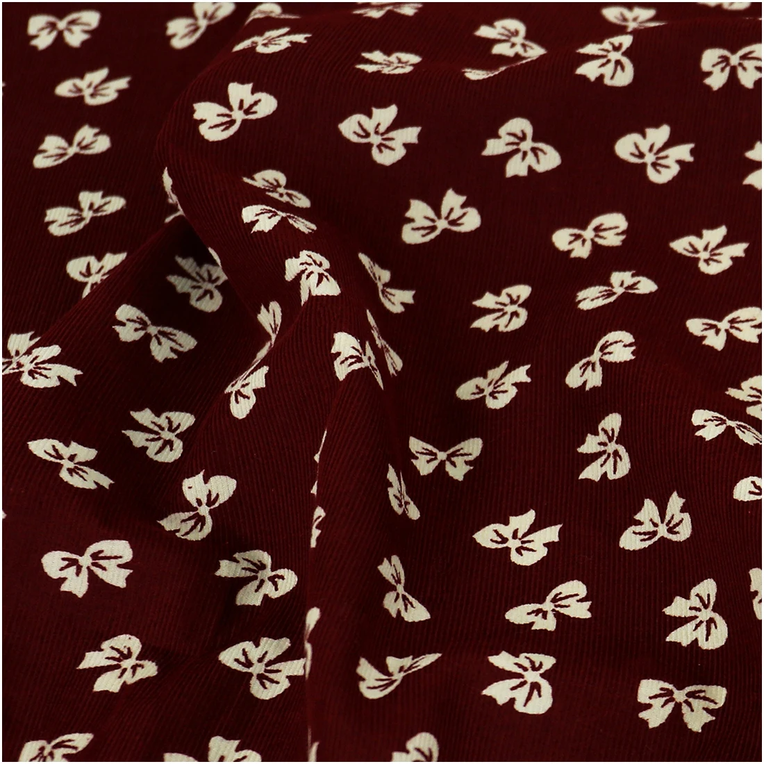 Floral Printed 100% Cotton Fine Corduroy Fabric For DIY Sewing Dress Coat Pants Pure Coton Fabrics