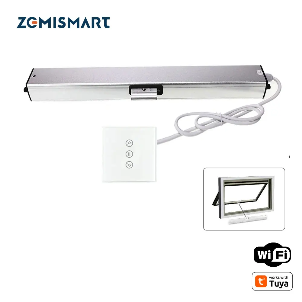 Zemismart Window Opener with Switch Work with Tuya Smart Life APP Alexa Google Home Enable Timer WiFi Fenster Remote Control