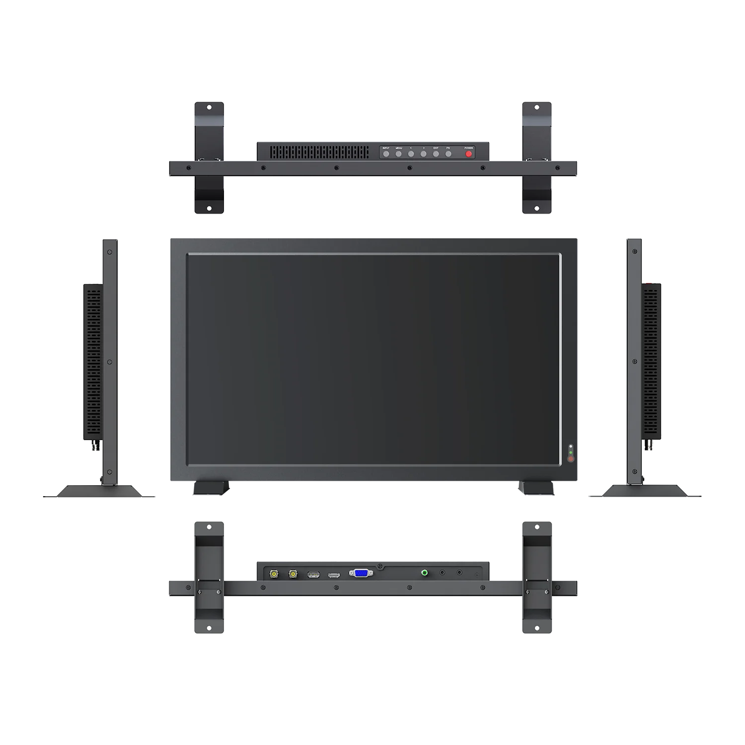 Vigilância profissional LCD de 21,5 polegadas com SDI e HDMI usada para educação, e-sports, City Public
