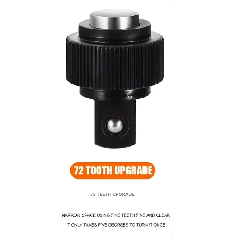 ABKS-выдвижная трещотка, вращающаяся трещотка 3/8 дюйма, двусторонний торцевой ключ с 72 зубьями, механический инструмент